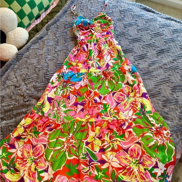 Popvil Dresses & Skirts - Women’s Bright Floral Tie Dress